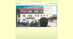 Desktop Screenshot of haus-honigstal.de
